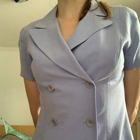 Vintage Retro Button Up Mini Dress with Collar Size 4 - Picture 1 of 5